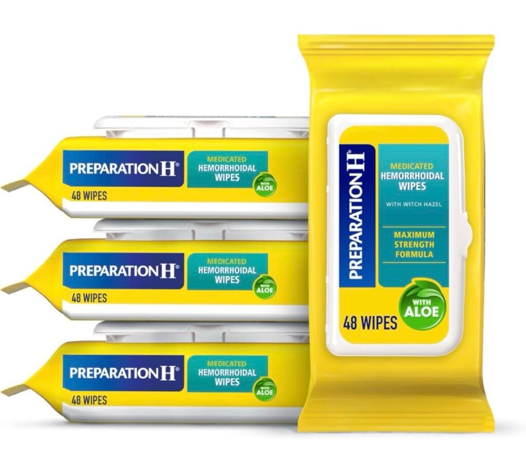 Prep H hemmroid wipes 