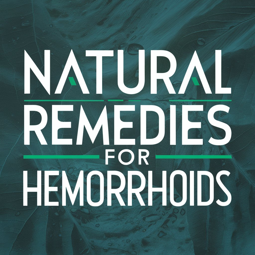 Natural remedies for hemorrhoids 