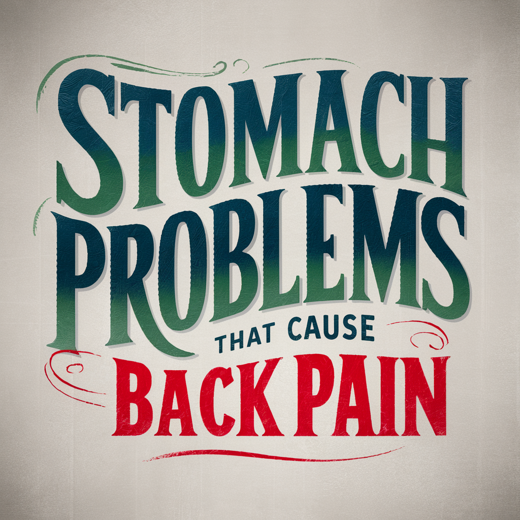 Stomach Problems That Cause Back Pain
