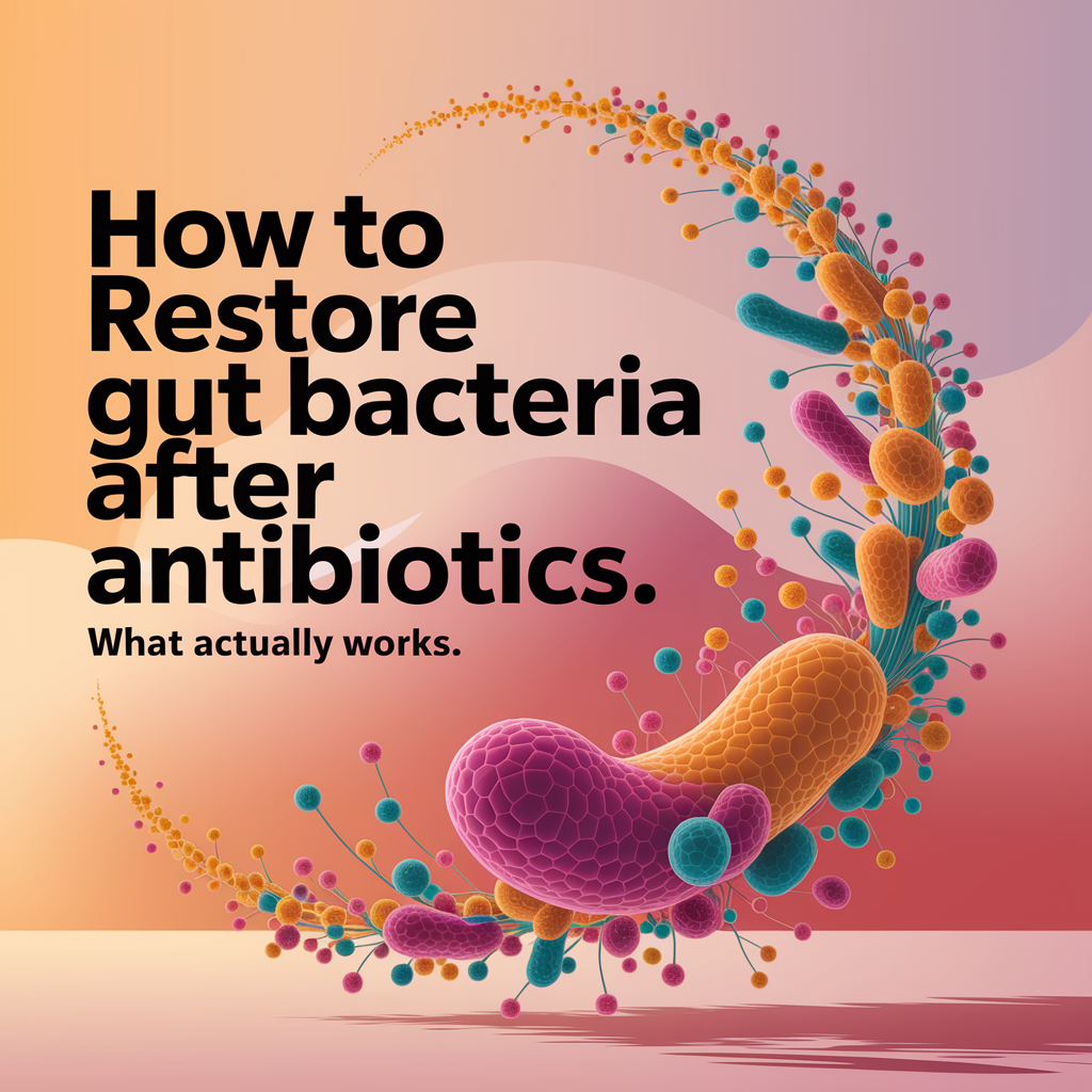 How to Restore Gut Bacteria After Antibiotics: What Actually Works
