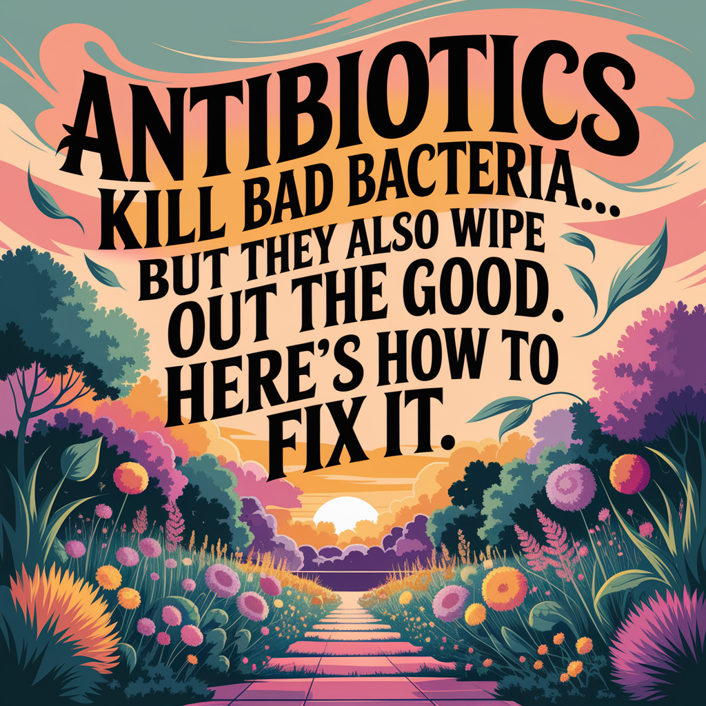 Antibiotics kill good and bad bacteria