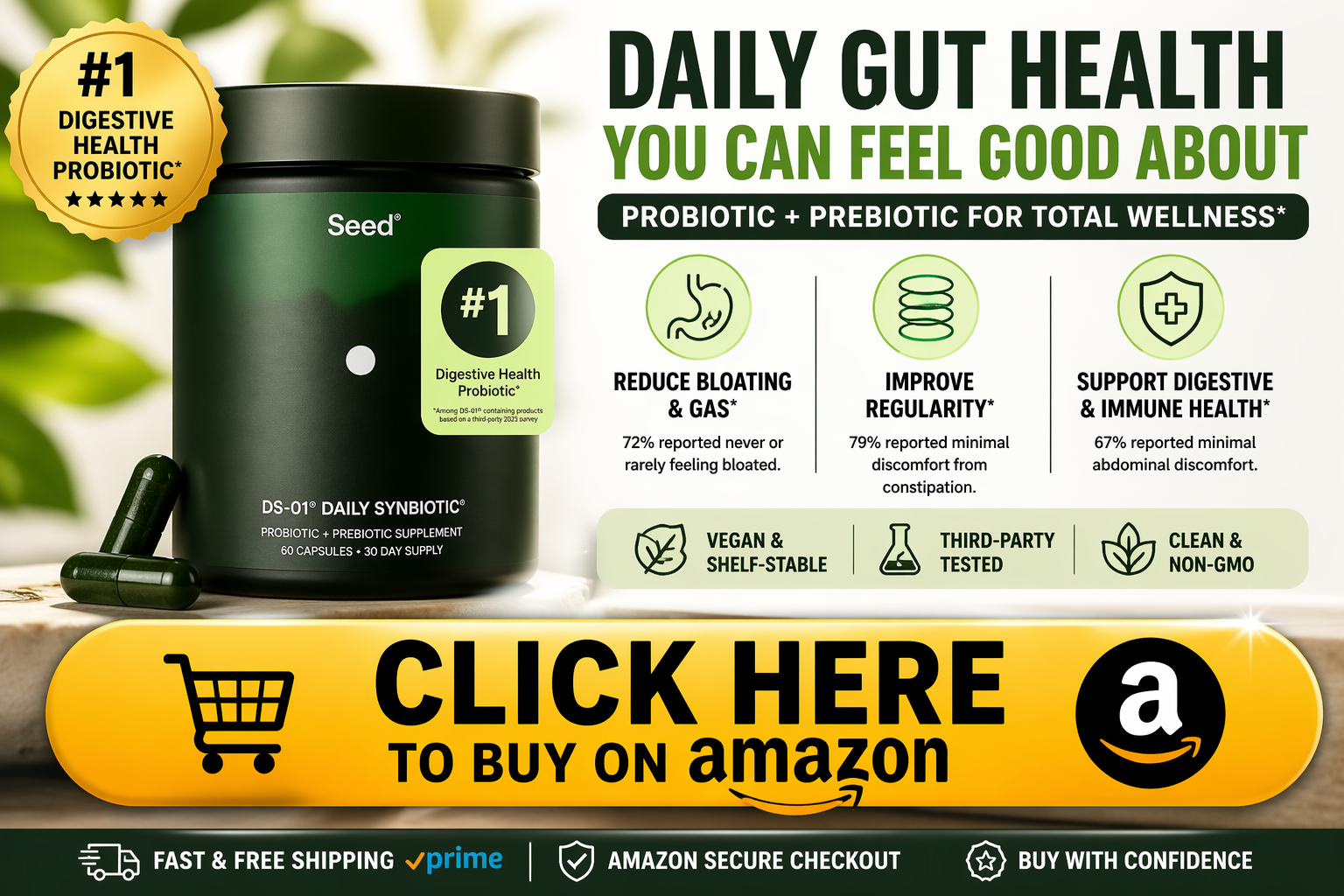 Daily gut health prebiotic 