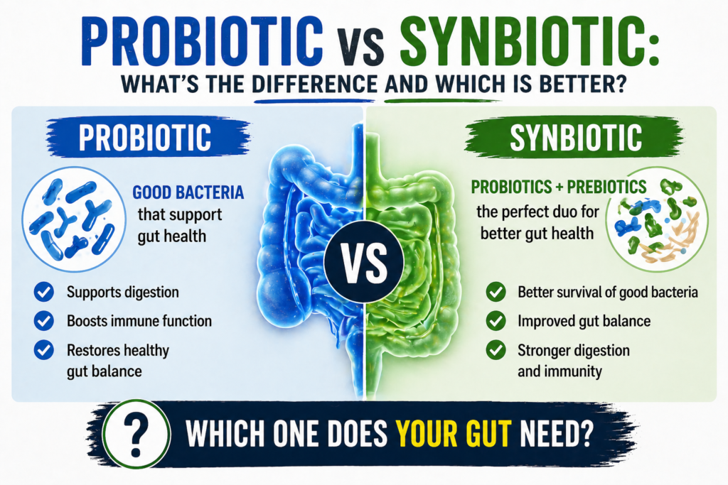 Probiotic vs Synbiotic: What’s the Difference and Which Is Better?