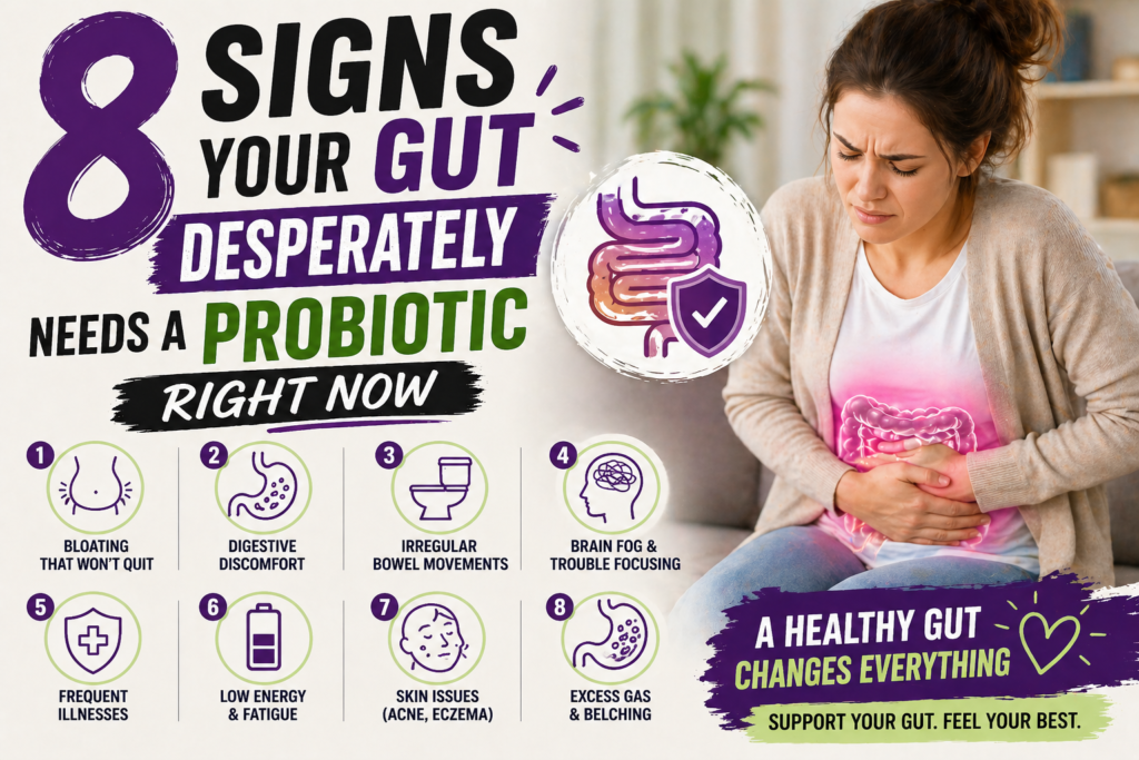 8 Signs Your Gut Desperately Needs a Probiotic Right Now