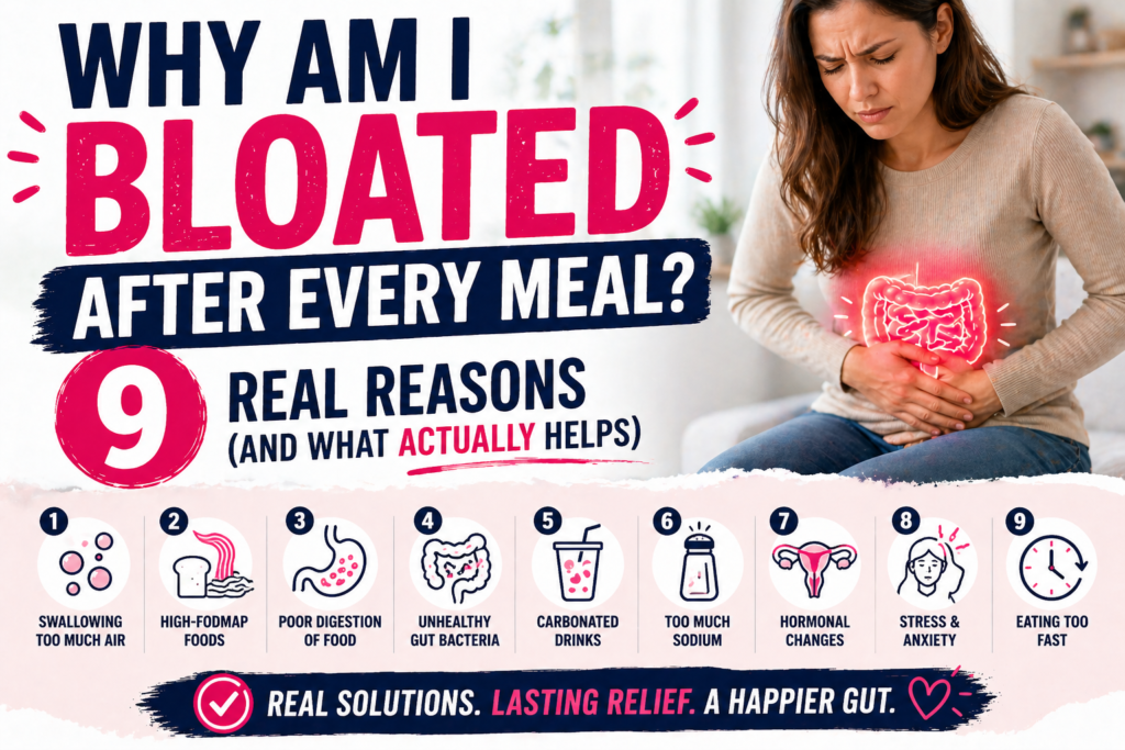 Why Am I Bloated After Every Meal? 9 Real Reasons (And What Actually Helps)