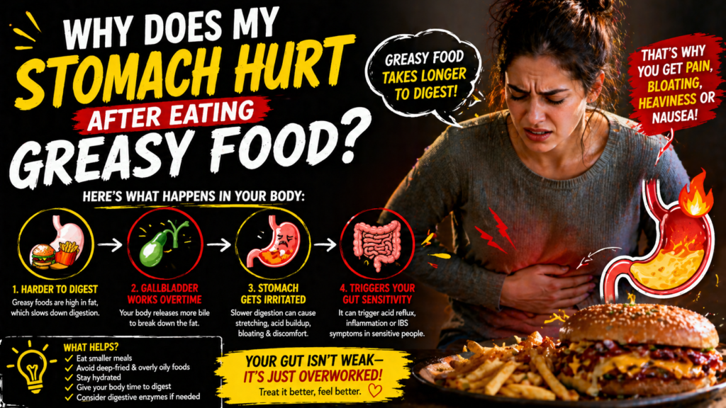 Why Does My Stomach Hurt After Eating Greasy Food? (6 Real Reasons)