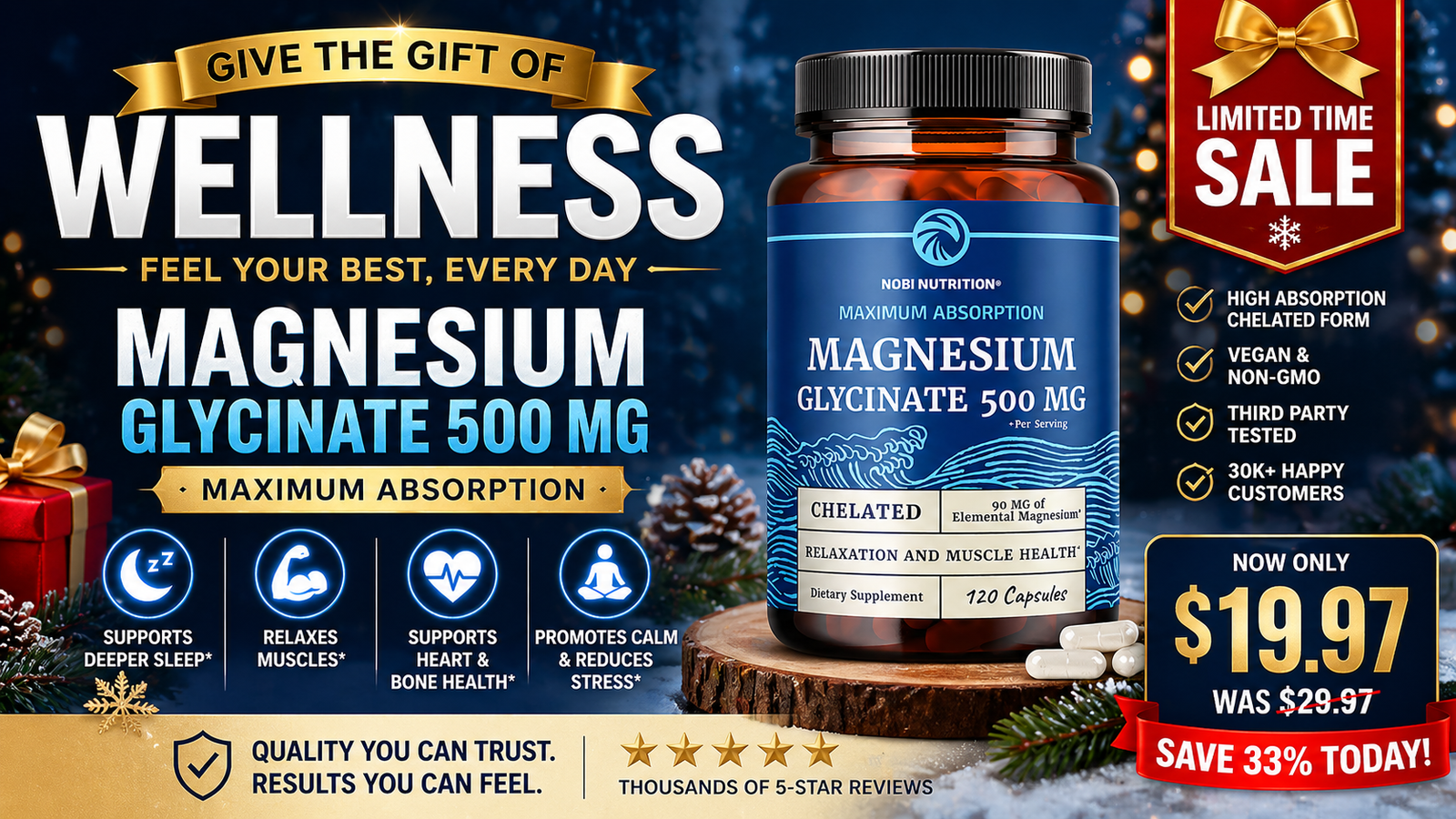 Magnesium Glycinate — The Sleep and Gut Supplement That Actually Delivers