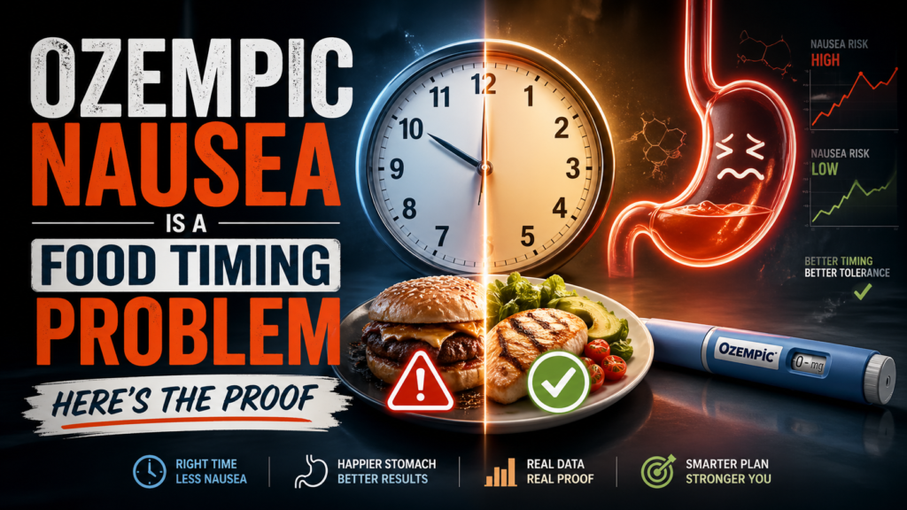 Ozempic Nausea Is a Food Timing Problem — Here’s the Proof