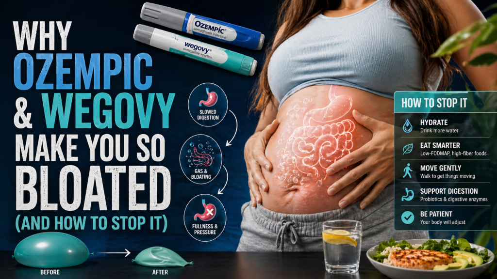 Why Ozempic and Wegovy Make You So Bloated (And How to Stop It)