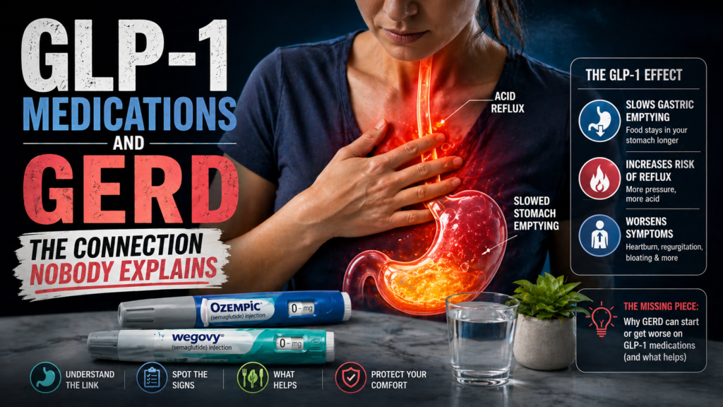 GLP-1 Medications and GERD — The Connection Nobody Explains
