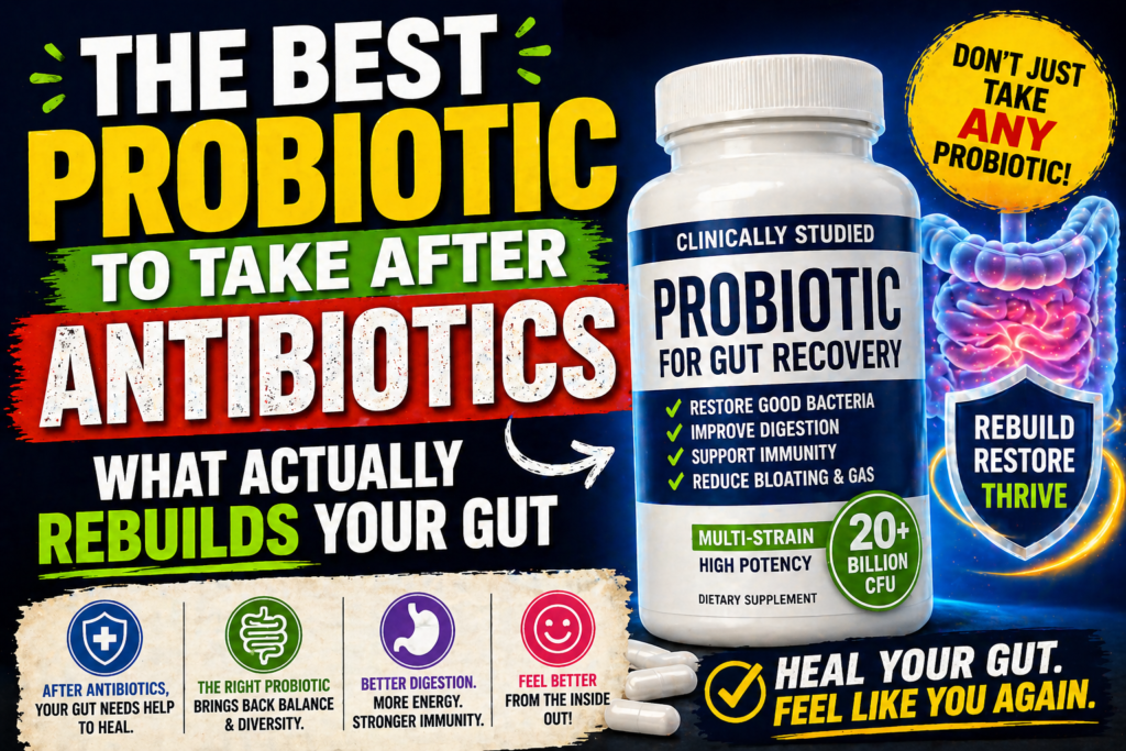 The Best Probiotic to Take After Antibiotics — What Actually Rebuilds Your Gut