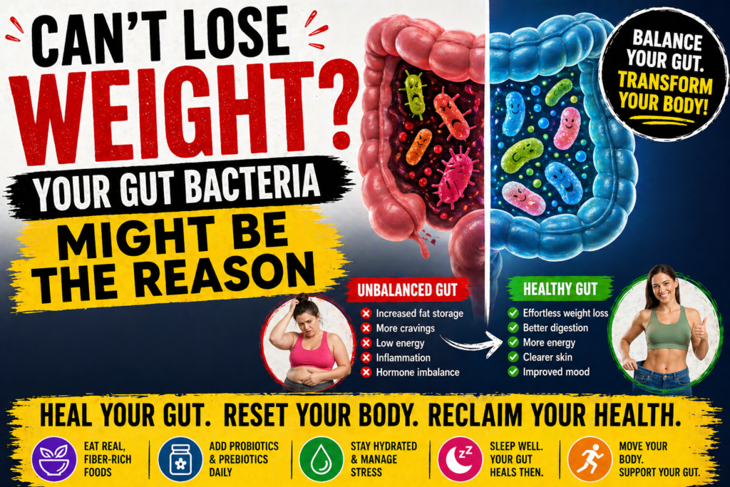 Can’t Lose Weight? Your Gut Bacteria Might Be the Reason