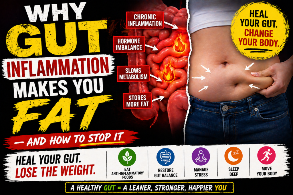 Why Gut Inflammation Makes You Fat — And How to Stop It