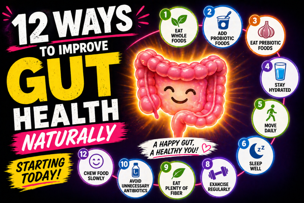 12 Ways to Improve Gut Health Naturally Starting Today