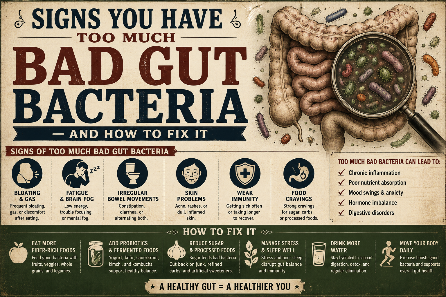 Signs You Have Too Much Bad Gut Bacteria — And How to Fix It