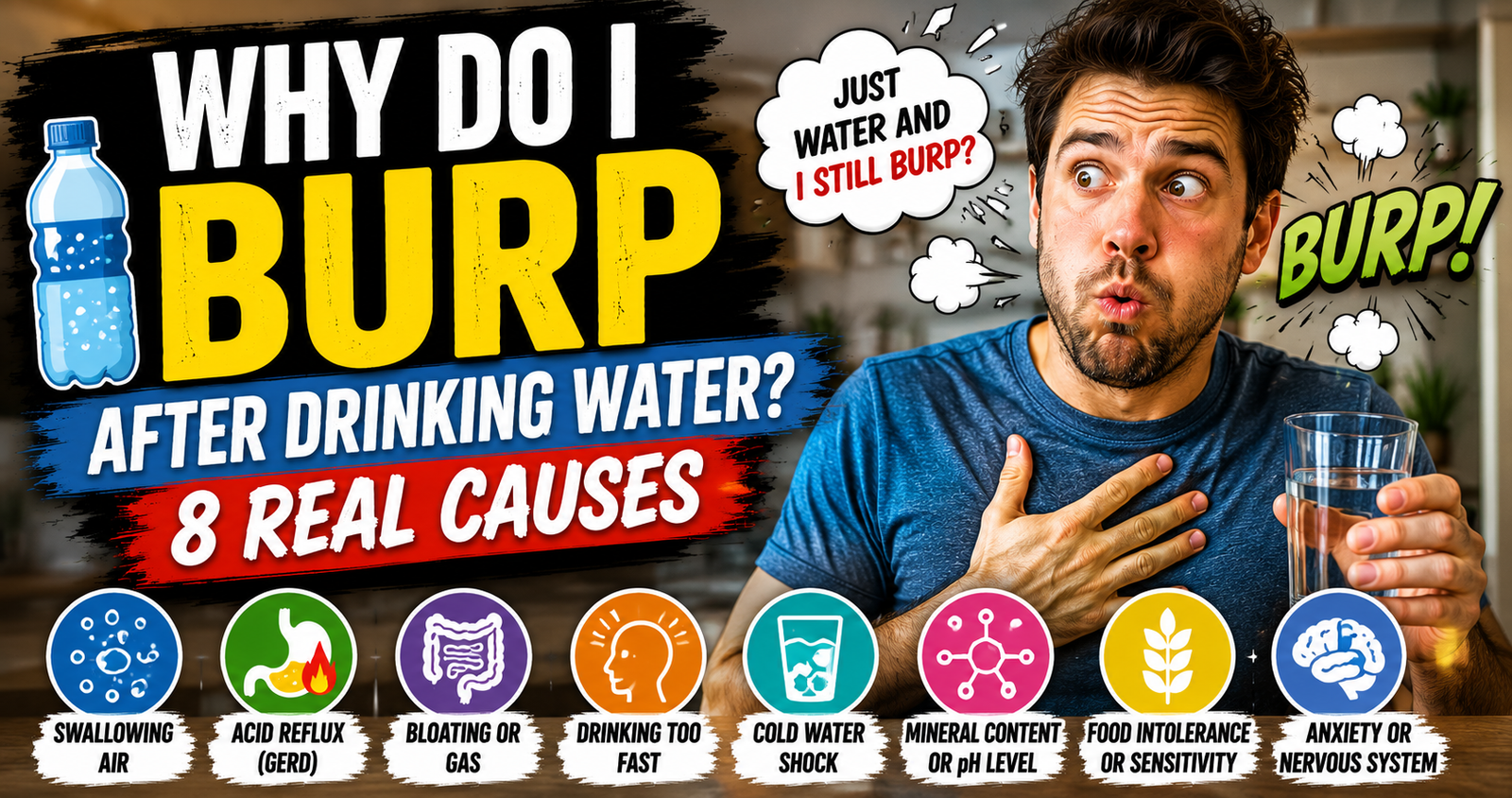 Why Do I Burp After Drinking Water? 8 Real Causes