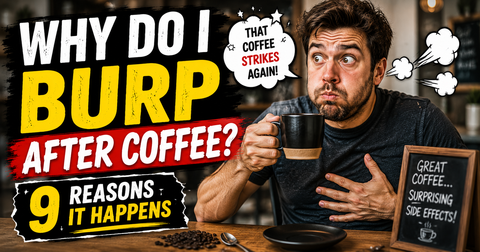 Why Do I Burp After Coffee? 9 Reasons It Happens