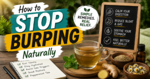 How to Stop Burping Naturally